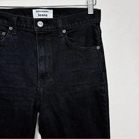 REFORMATION Liza High Rise Straight Cropped Jeans Womens  Size 27 - Picture 5 of 14